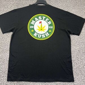 Master Kush Shirt Men Extra Large‎ Black Grassroots Short Sleeve Cotton New XL